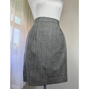 Vintage ‘90s Austin Reed of Regent Street Pure Virgin Wool Gray Mini Skirt